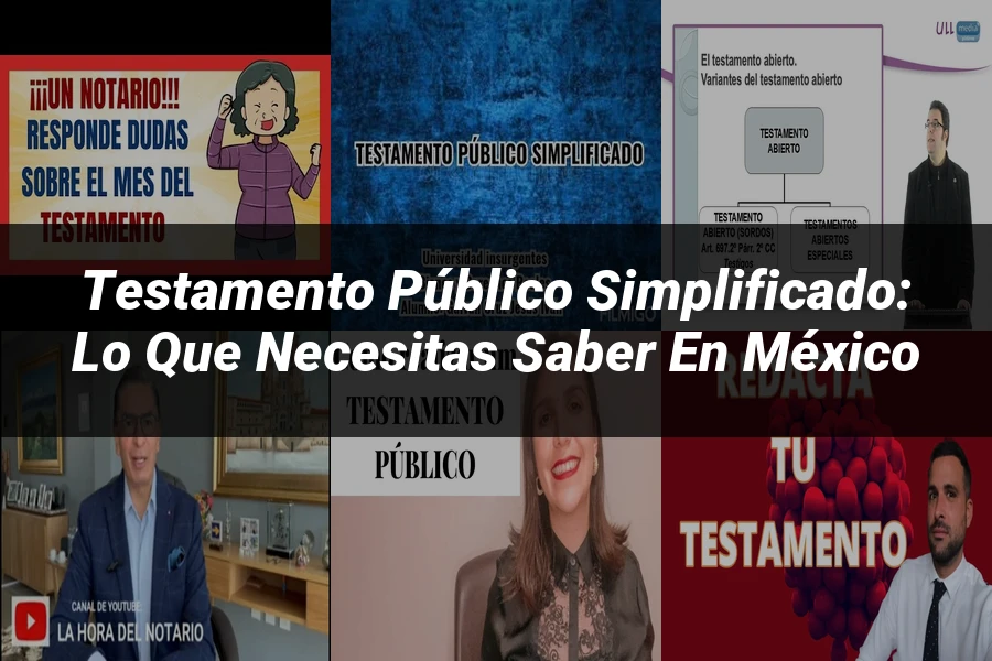 "Testamento público simplificado: lo que necesitas saber en México"