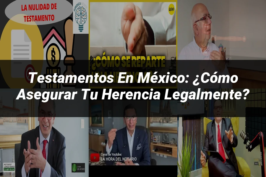 "Testamentos en México: ¿Cómo Asegurar Tu Herencia Legalmente?"