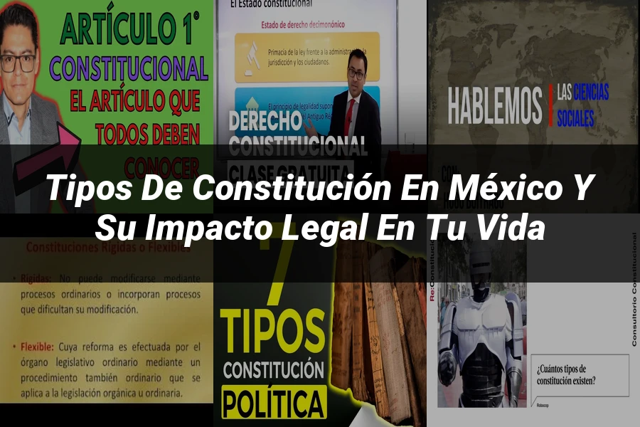 "Tipos de constitución en México y su impacto legal en tu vida"