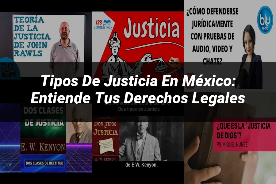 "Tipos de justicia en México: Entiende tus derechos legales"