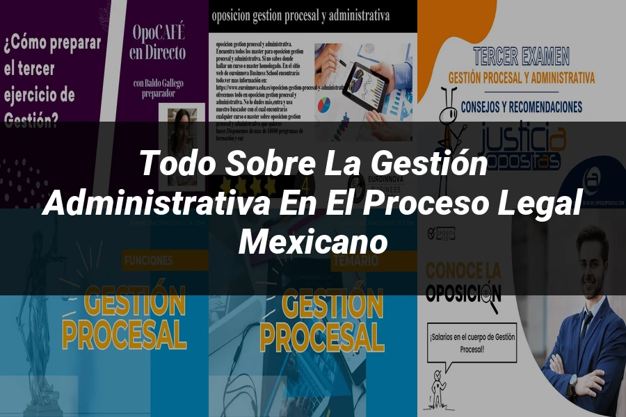 "Todo Sobre la Gestión Administrativa en el Proceso Legal Mexicano"