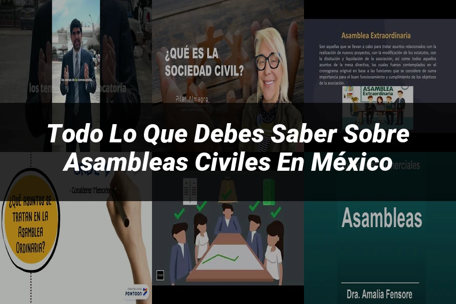"Todo lo que Debes Saber sobre Asambleas Civiles en México"