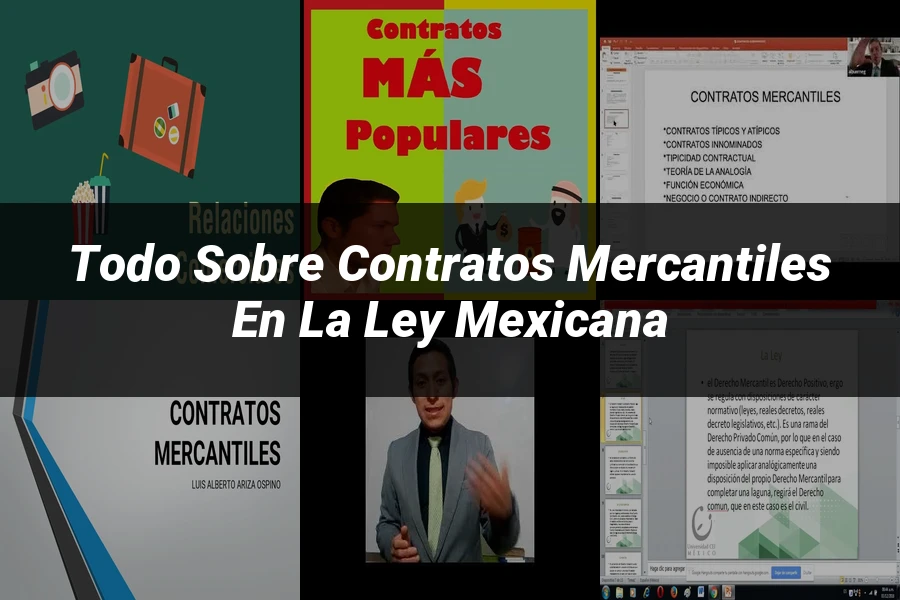 "Todo sobre Contratos Mercantiles en la Ley Mexicana"