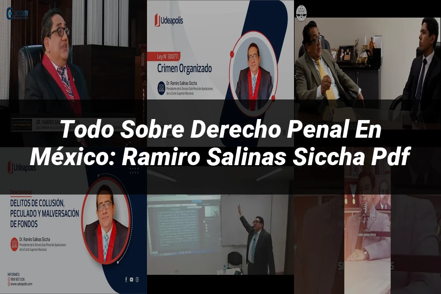 "Todo sobre Derecho Penal en México: Ramiro Salinas Siccha PDF"