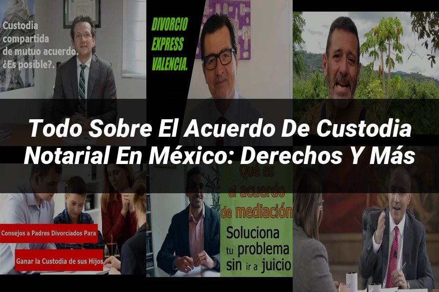 "Todo sobre el Acuerdo de Custodia Notarial en México: Derechos y Más"