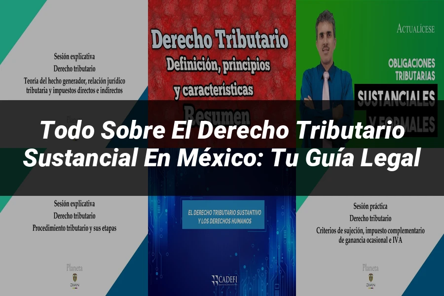 "Todo sobre el Derecho Tributario Sustancial en México: Tu Guía Legal"
