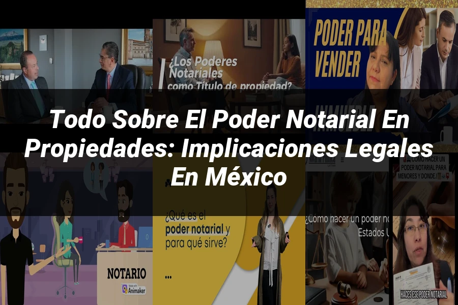 "Todo sobre el Poder Notarial en Propiedades: Implicaciones Legales en México"