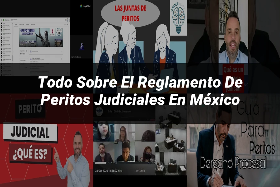 "Todo sobre el Reglamento de Peritos Judiciales en México"