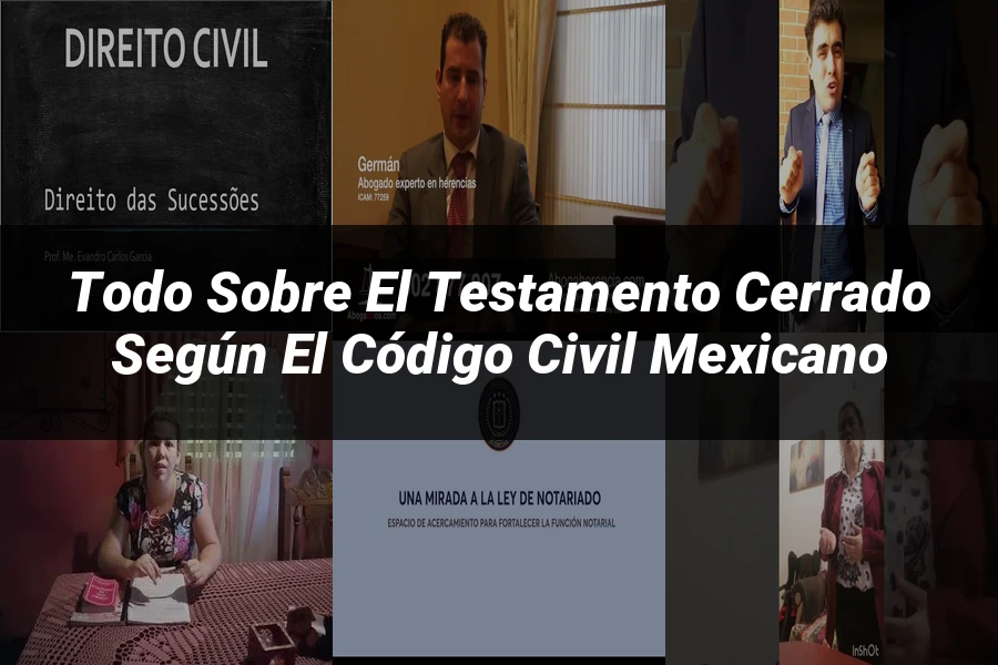 "Todo sobre el Testamento Cerrado según el Código Civil Mexicano"