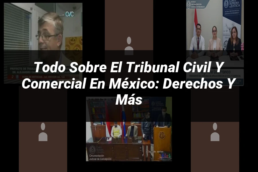 "Todo sobre el Tribunal Civil y Comercial en México: Derechos y Más"