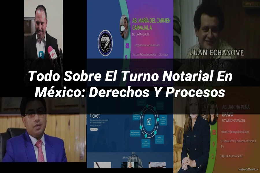 "Todo sobre el turno notarial en México: derechos y procesos"
