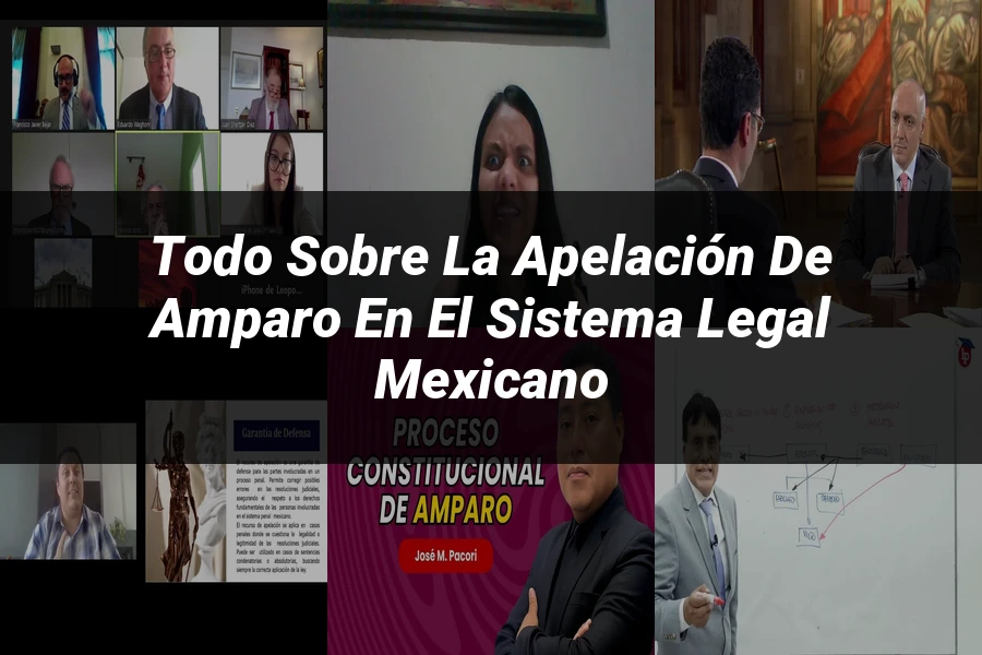 "Todo sobre la Apelación de Amparo en el Sistema Legal Mexicano"