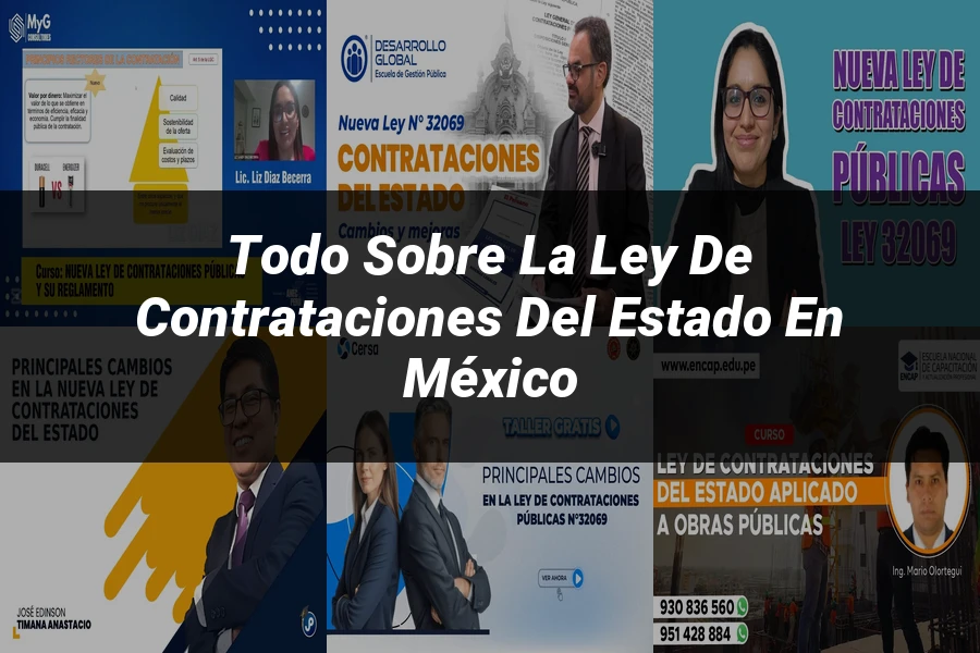 "Todo sobre la Ley de Contrataciones del Estado en México"