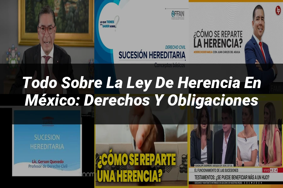 "Todo sobre la Ley de Herencia en México: Derechos y Obligaciones"