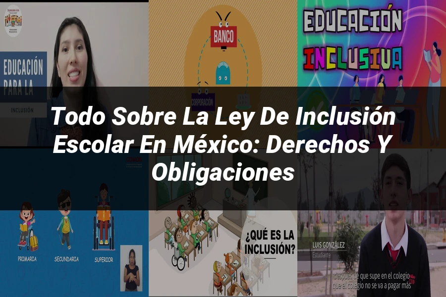 "Todo sobre la Ley de Inclusión Escolar en México: Derechos y Obligaciones"