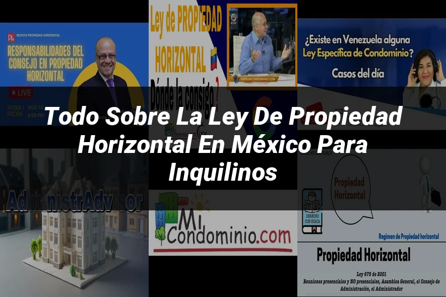 "Todo sobre la Ley de Propiedad Horizontal en México para Inquilinos"
