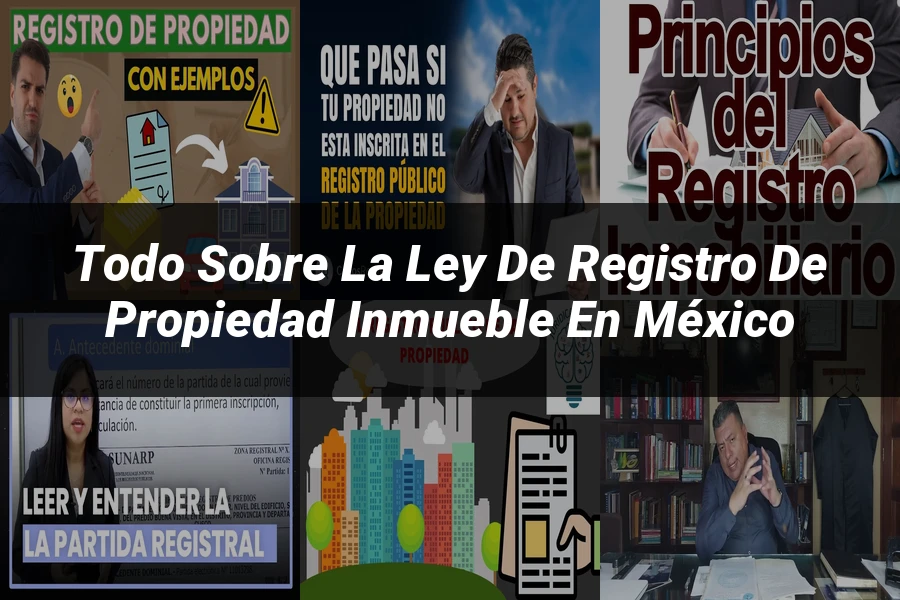 "Todo sobre la Ley de Registro de Propiedad Inmueble en México"