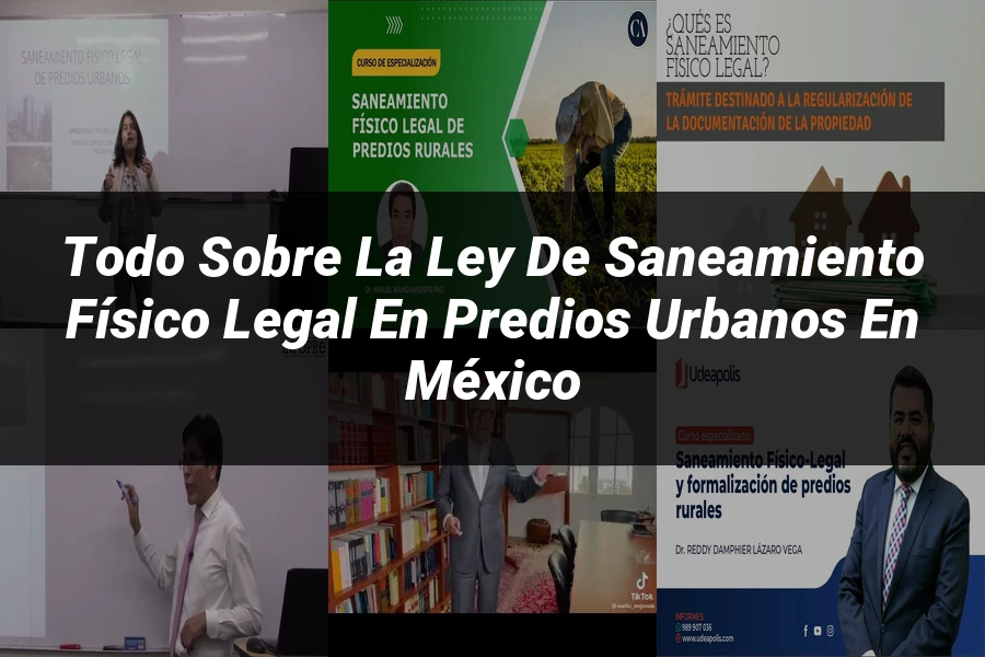 "Todo sobre la Ley de Saneamiento Físico Legal en Predios Urbanos en México