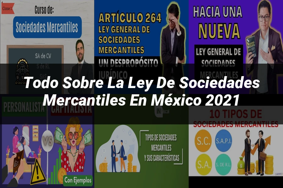 "Todo sobre la Ley de Sociedades Mercantiles en México 2021"
