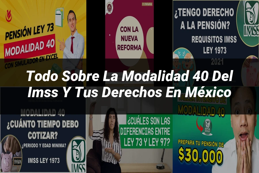"Todo sobre la Modalidad 40 del IMSS y tus Derechos en México"