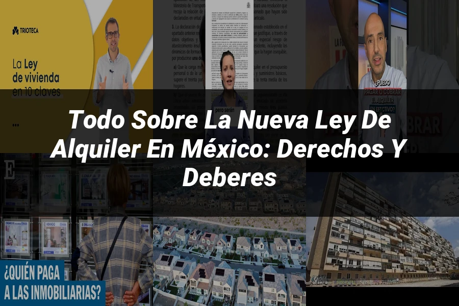 "Todo sobre la Nueva Ley de Alquiler en México: Derechos y Deberes"