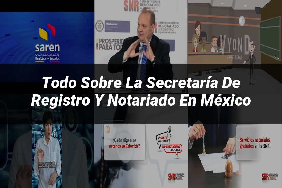 "Todo sobre la Secretaría de Registro y Notariado en México"