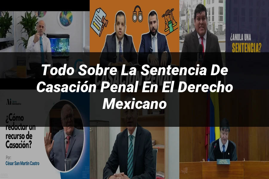 "Todo sobre la Sentencia de Casación Penal en el Derecho Mexicano"