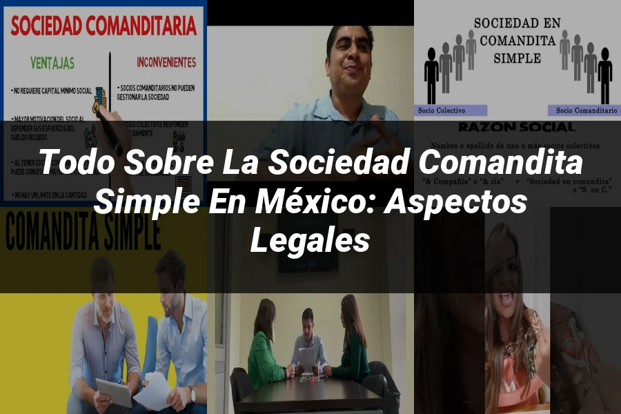 "Todo sobre la Sociedad Comandita Simple en México: Aspectos Legales"