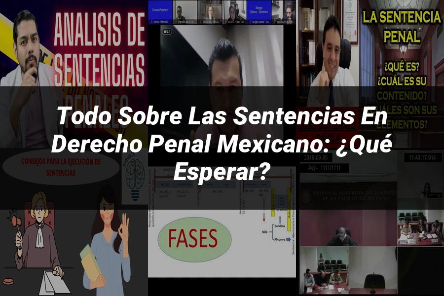 "Todo sobre las Sentencias en Derecho Penal Mexicano: ¿Qué Esperar?"