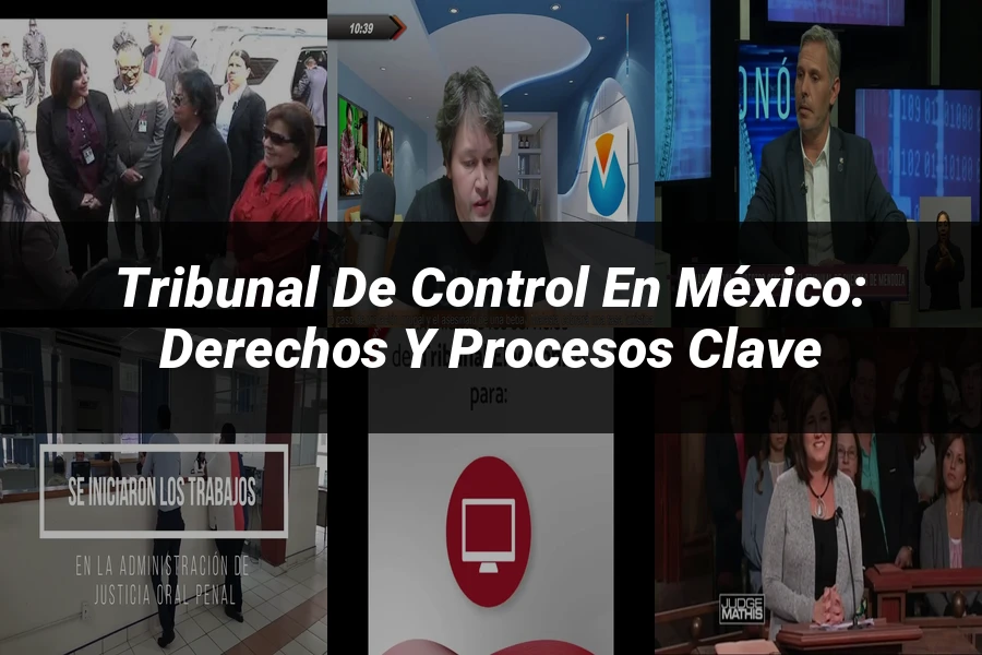 "Tribunal de control en México: derechos y procesos clave"