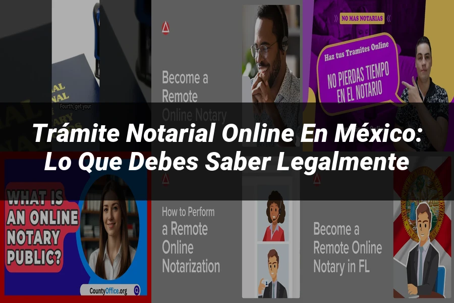 "Trámite Notarial Online en México: Lo Que Debes Saber Legalmente"