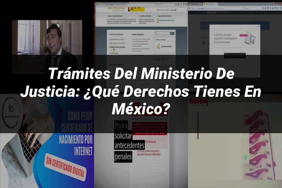 "Trámites del Ministerio de Justicia: ¿Qué derechos tienes en México?"