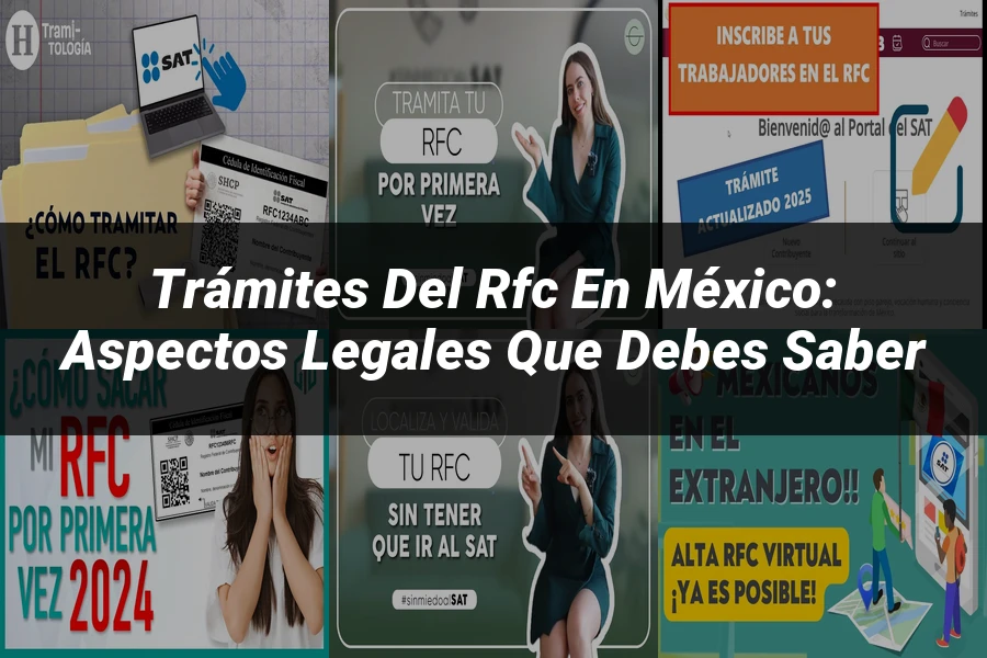 "Trámites del RFC en México: Aspectos Legales que Debes Saber"