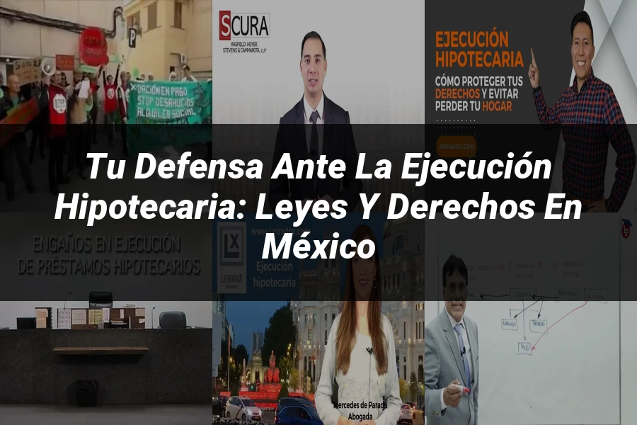 "Tu Defensa ante la Ejecución Hipotecaria: Leyes y Derechos en México"
