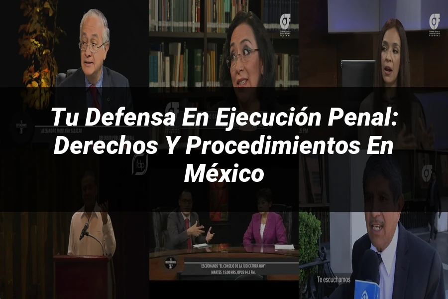 "Tu Defensa en Ejecución Penal: Derechos y Procedimientos en México"
