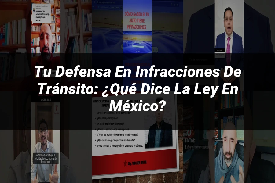 "Tu Defensa en Infracciones de Tránsito: ¿Qué Dice la Ley en México?"