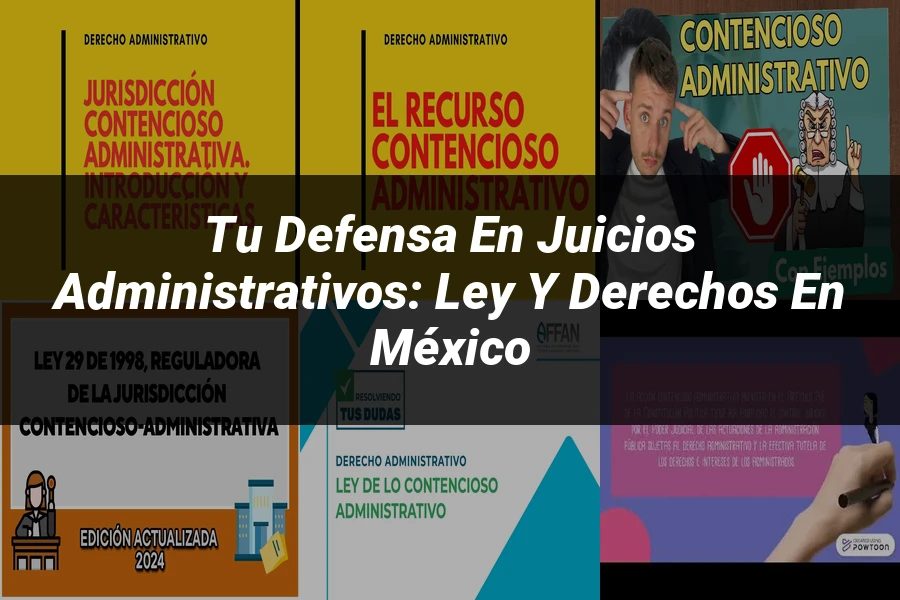 "Tu Defensa en Juicios Administrativos: Ley y Derechos en México"