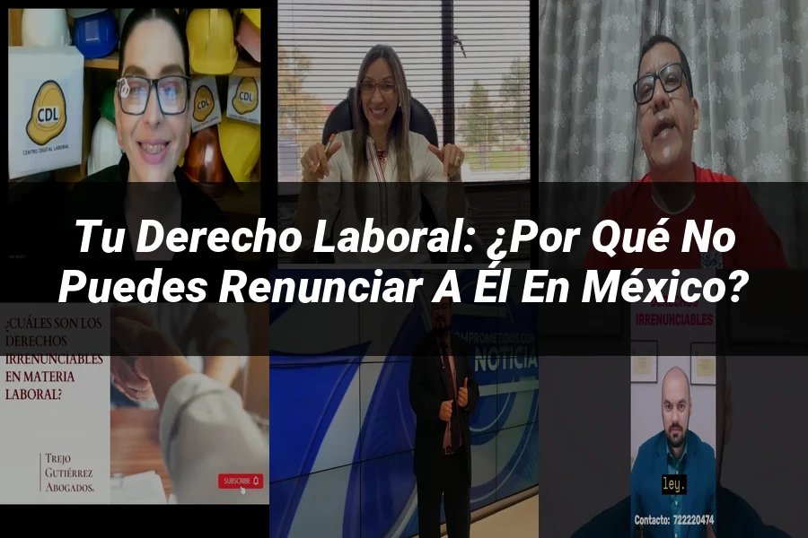"Tu Derecho Laboral: ¿Por Qué No Puedes Renunciar a Él en México?"