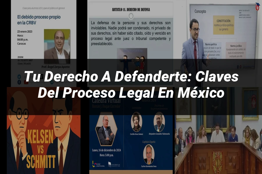 "Tu Derecho a Defenderte: Claves del Proceso Legal en México"