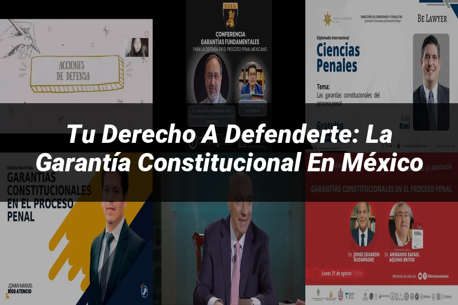 "Tu Derecho a Defenderte: La Garantía Constitucional en México"