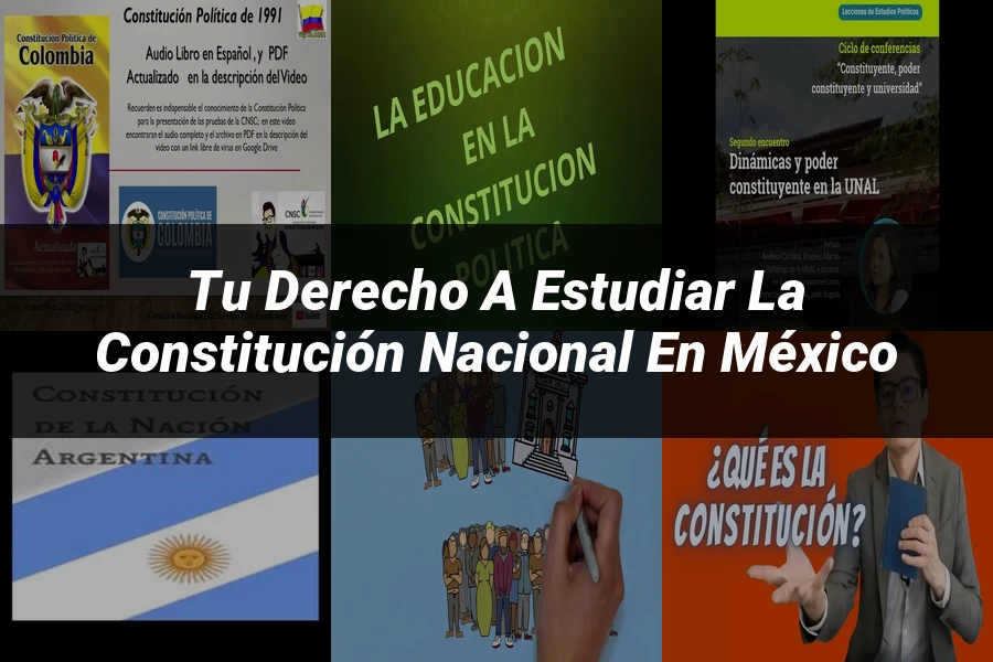 "Tu Derecho a Estudiar la Constitución Nacional en México"