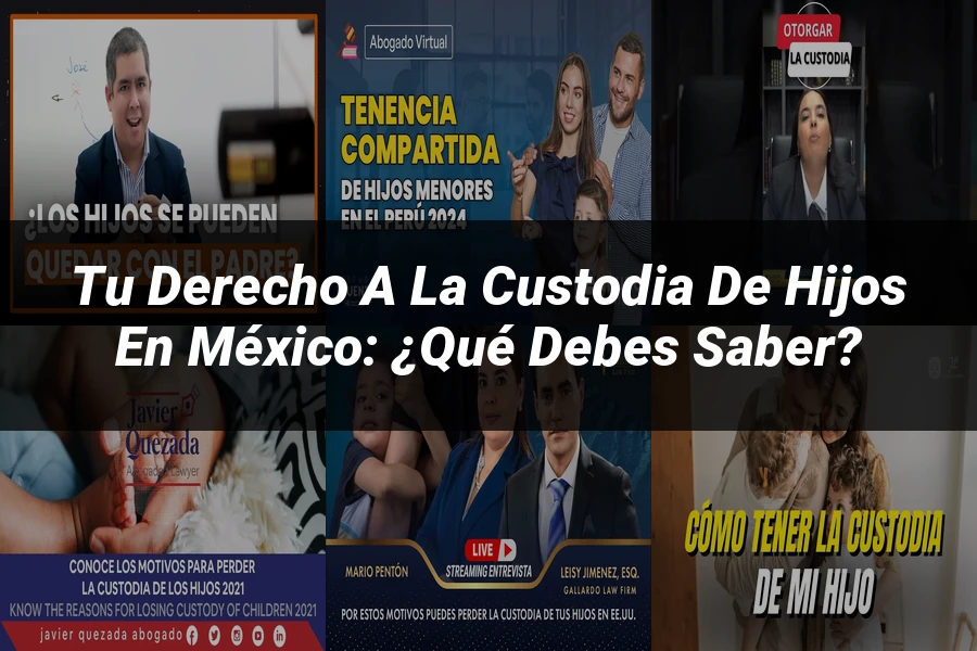 "Tu Derecho a la Custodia de Hijos en México: ¿Qué Debes Saber?"