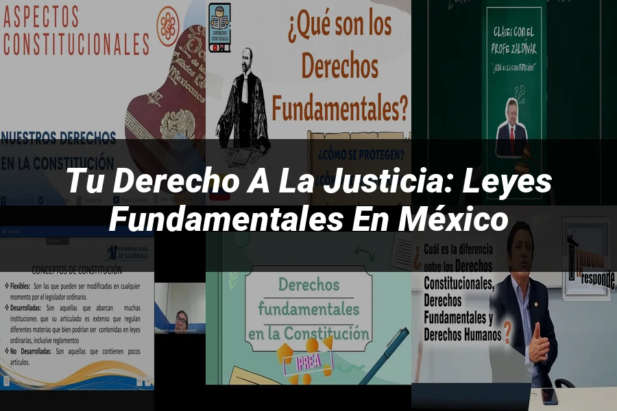 "Tu Derecho a la Justicia: Leyes Fundamentales en México"