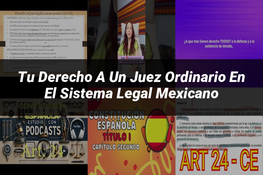 "Tu Derecho a un Juez Ordinario en el Sistema Legal Mexicano"