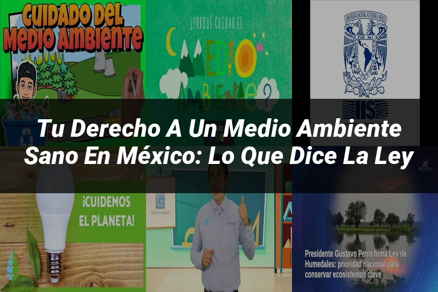 "Tu Derecho a un Medio Ambiente Sano en México: Lo que Dice la Ley"
