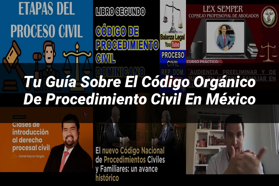 "Tu Guía sobre el Código Orgánico de Procedimiento Civil en México"