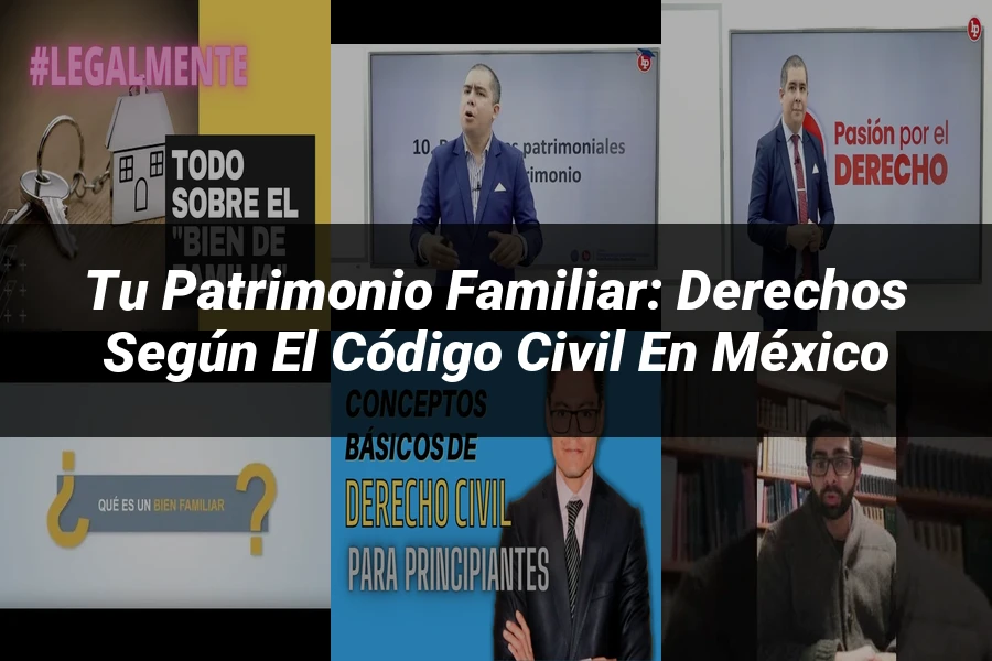 "Tu Patrimonio Familiar: Derechos según el Código Civil en México"