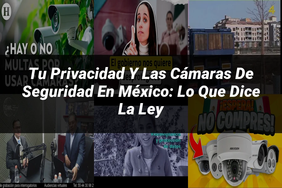 "Tu Privacidad y las Cámaras de Seguridad en México: Lo Que Dice la Ley"