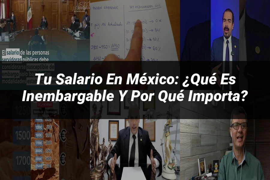 "Tu Salario en México: ¿Qué es Inembargable y Por Qué Importa?"