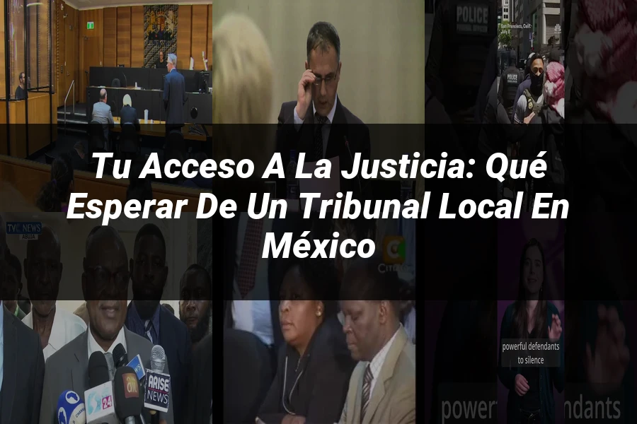 "Tu acceso a la justicia: qué esperar de un tribunal local en México"